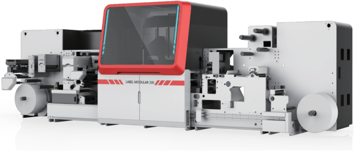 Digital inkjet label printing system 