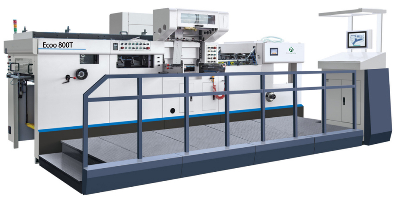 Automatic flat-bed die cutting machine with foil stamping